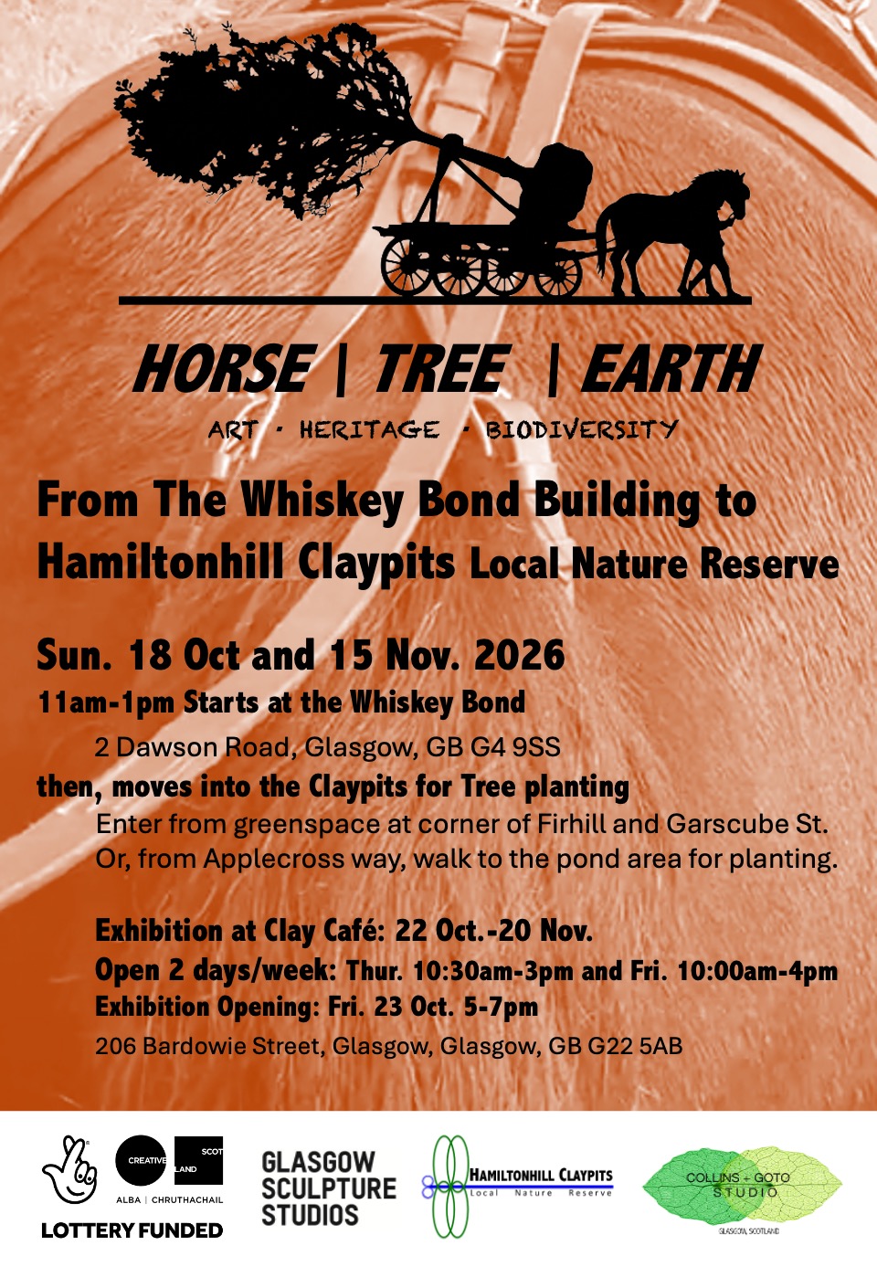 Horse | Tree | Earth poster with dates and places